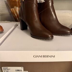Giani Bernini Elegant Black Heeled Boots